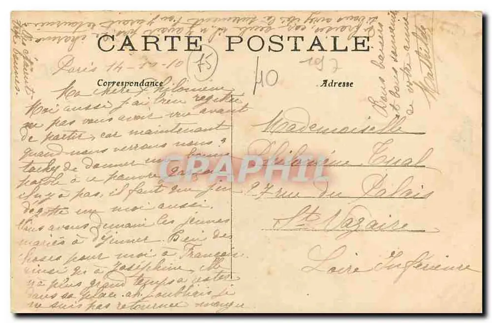 Paris — Les Boulevards Bonne-Nouvelle et St-Denis — C.M. n°108 - Verso