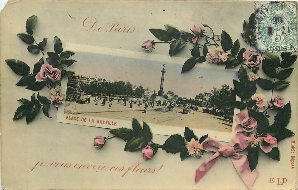 Place de la Bastille — Paris — Modell abgegeben - Vorderseite
