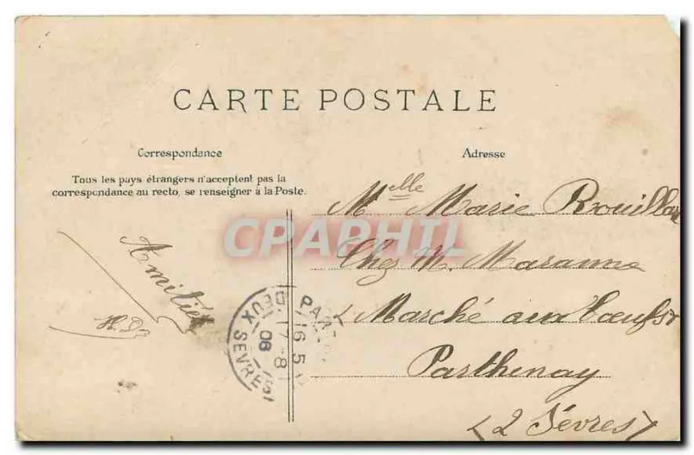 Place de la Bastille — Paris — Modell abgegeben - Rückseite