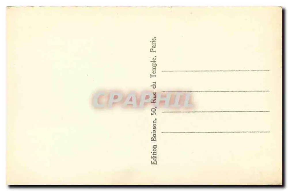 Paris (1er) — Tribunal de Commerce, Palais de Justice et Conciergerie — Édition Boisson, Paris - Verso
