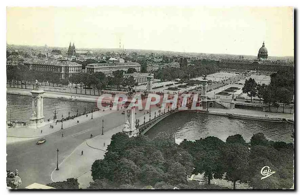 Paris — Le Pont Alexandre III et l'Esplanade des Invalides — Cap - Recto