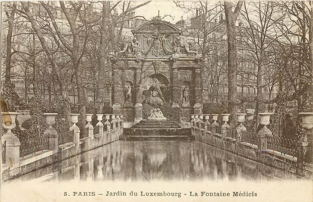 Paris — Jardin du Luxembourg — La Fontaine Médicis — Verlag TIPM, Nr. 5 - Vorderseite