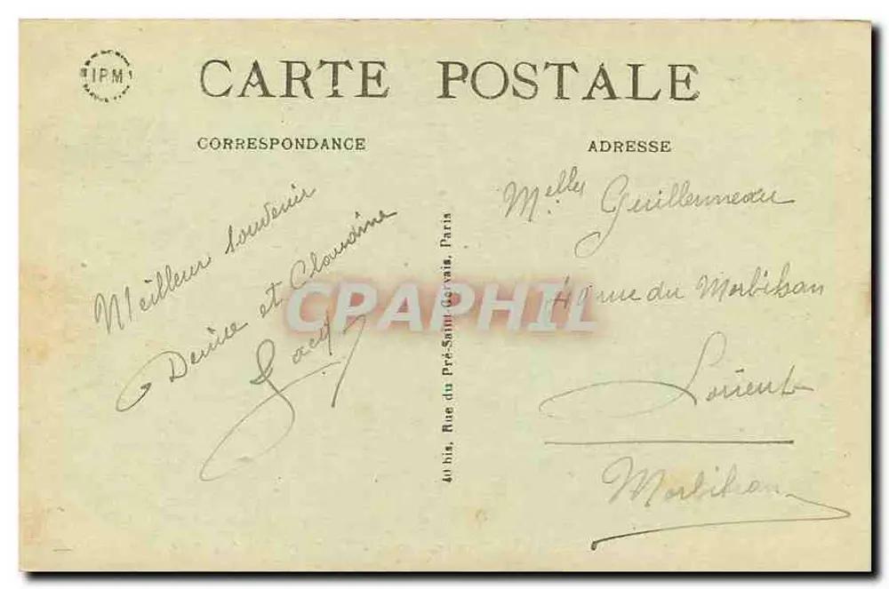 Paris — Jardin du Luxembourg — La Fontaine Médicis — Verlag TIPM, Nr. 5 - Rückseite