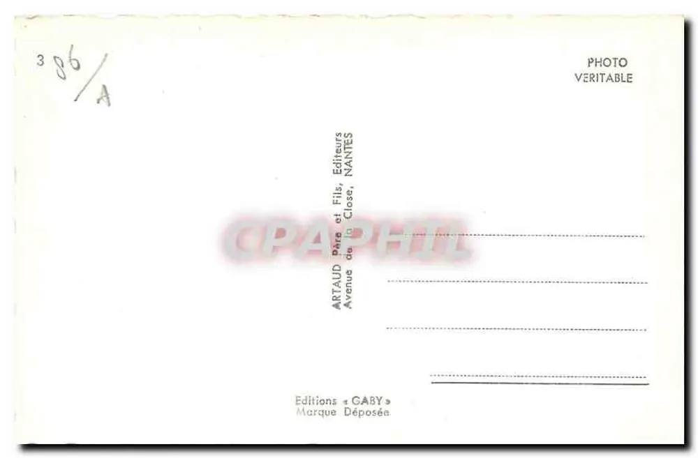 Poitiers — Terra Romana — Editor Artaud & Fils, Nantes - Verso