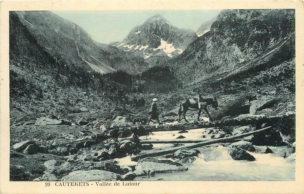 Cauterets - Vale de Lutour — editor não identificado, número de série 99 - Frente