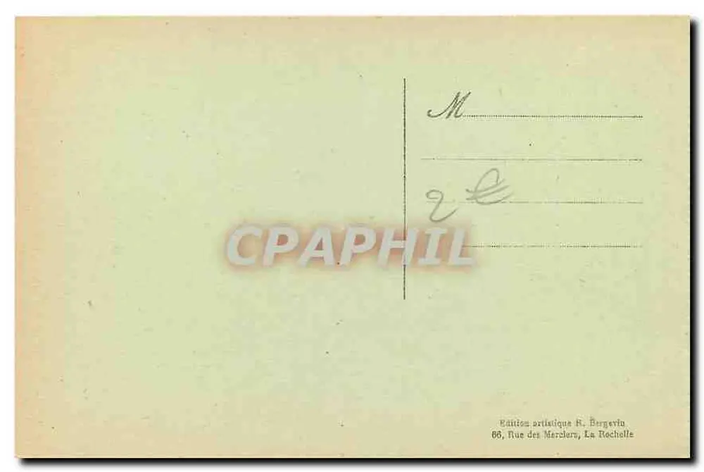 Thouars (D.-S.) - De Kapel van het Kasteel — Artistieke uitgave H. Bergevin - Achterkant