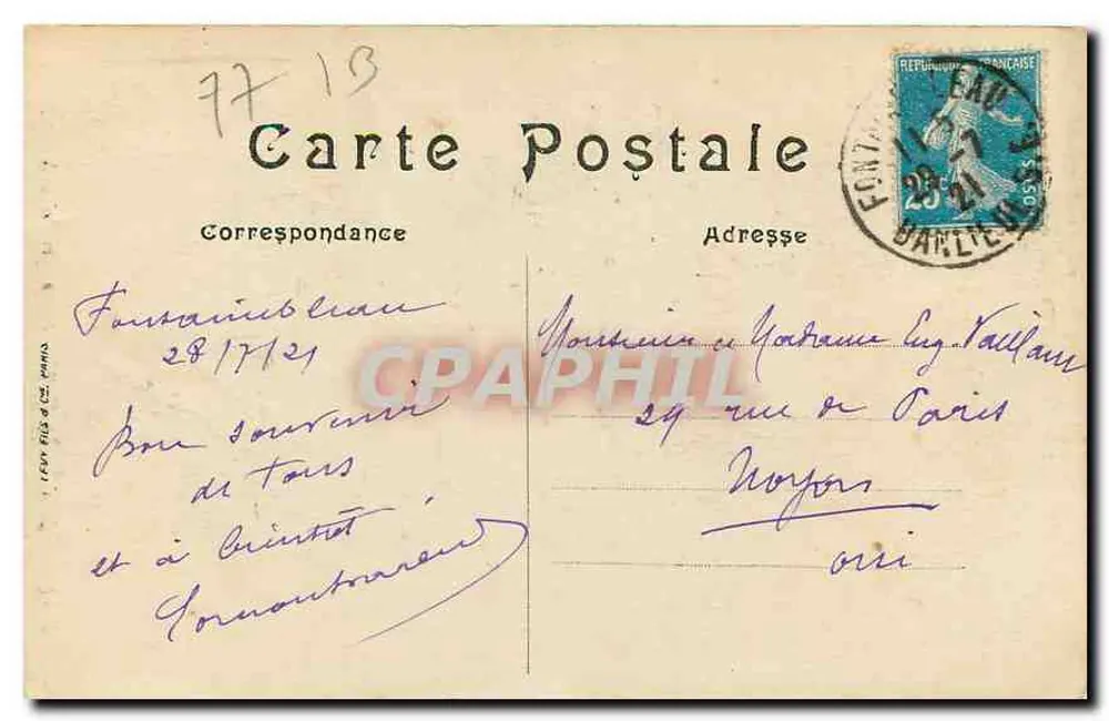Barbizon — Las — Szlak Łowców — N.G. n°352 - Rewers