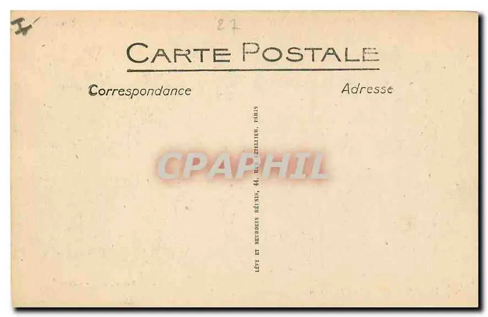 Gisors - El Castillo y el Cuarto de Guardia - LL - Bardel, edit. Gisors - Reverso