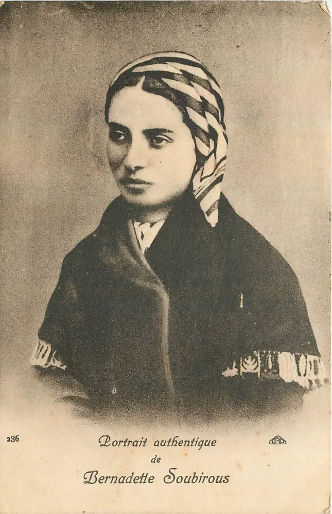 Retrato autêntico de Bernadette Soubirous — série 236 — editor não identificado - Frente