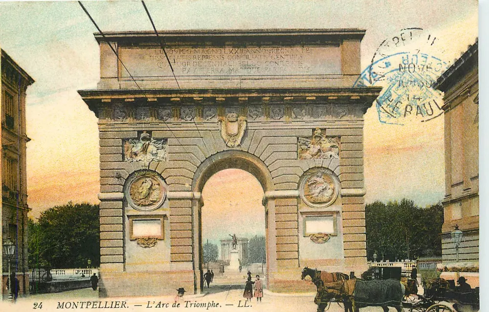 Montpellier — O Arco do Triunfo — LL. n°24 - Frente