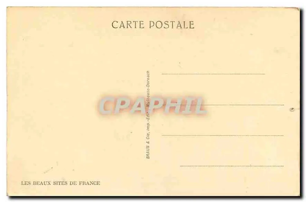 Les Houches — O Cristo-Rei — Braun & Cie, Imp. Mulhouse-Dornach - Verso