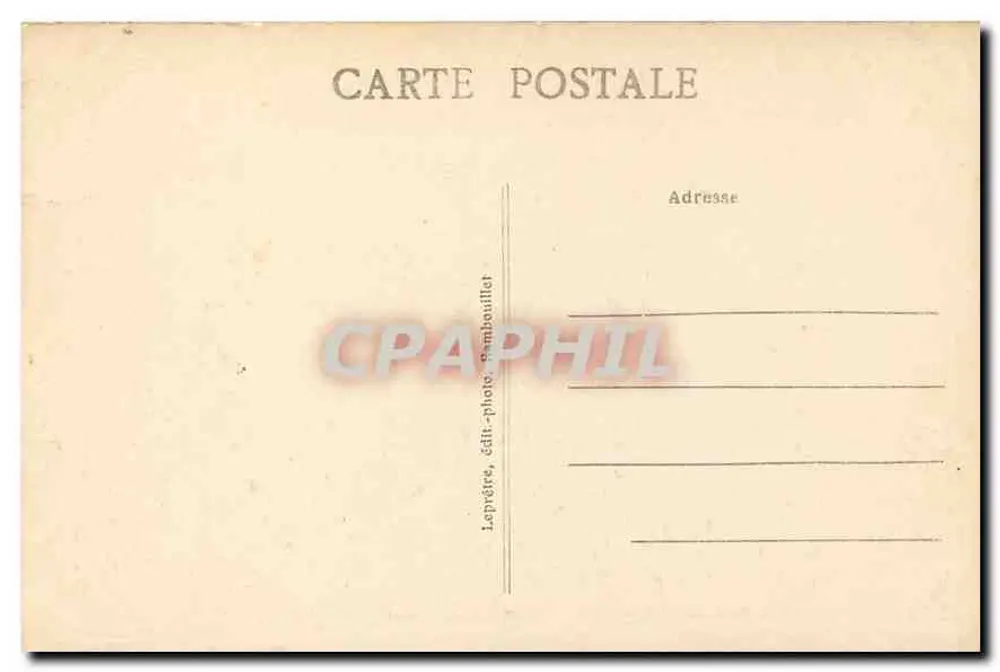 Parc de RAMBOUILLET — Les Coquillages et la Rivière — n°301 - Verso