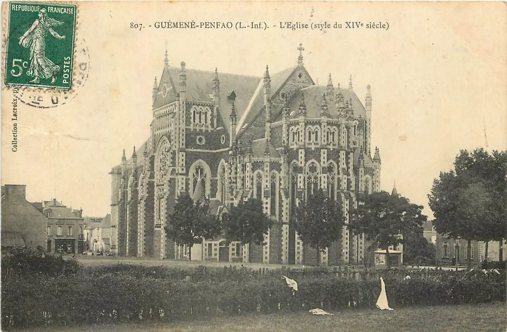 Guémené-Penfao (L.-Inf.) — Die Kirche (Stil des 14. Jahrhunderts) — Sammlung Lacroix - Vorderseite