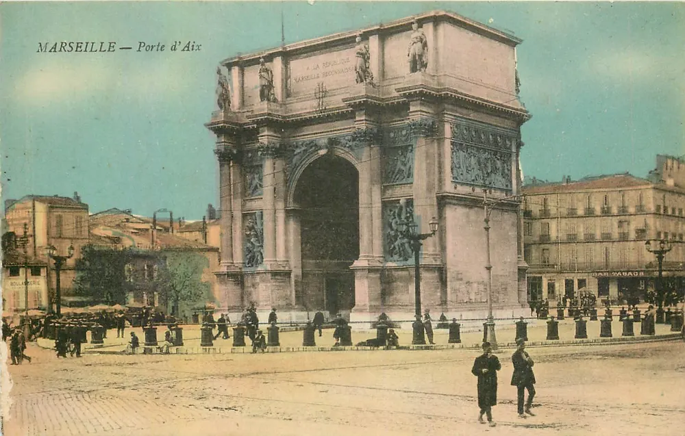 Marselha — Porta de Aix — editor desconhecido - Frente