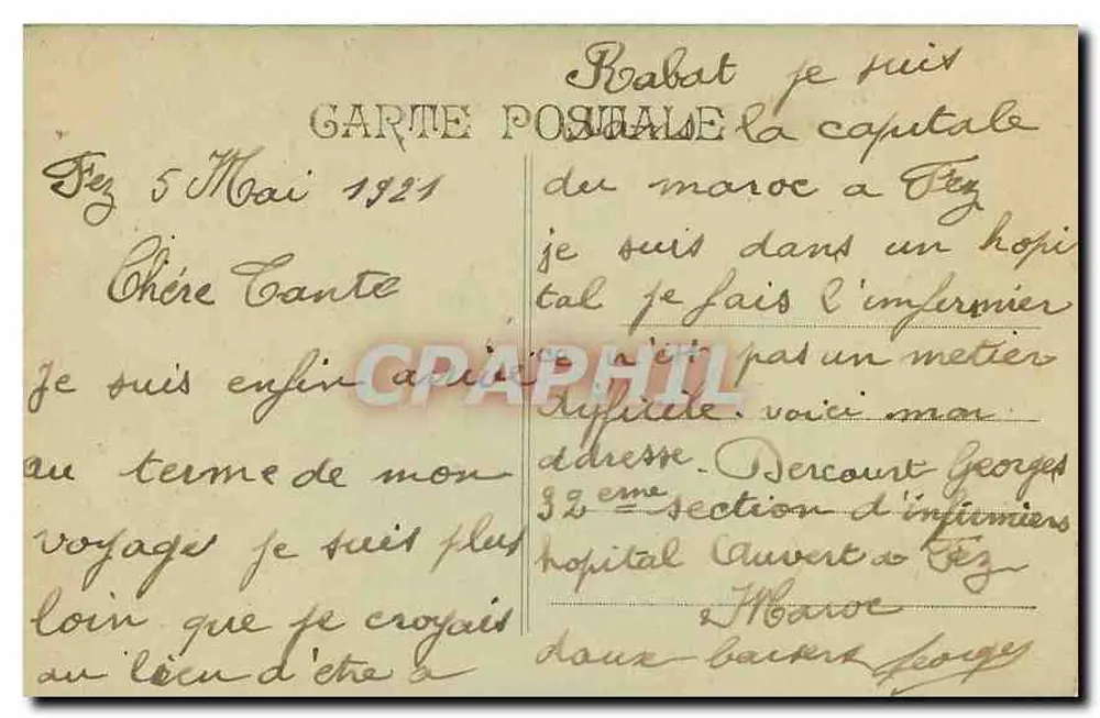 Marselha — Porta de Aix — editor desconhecido - Verso