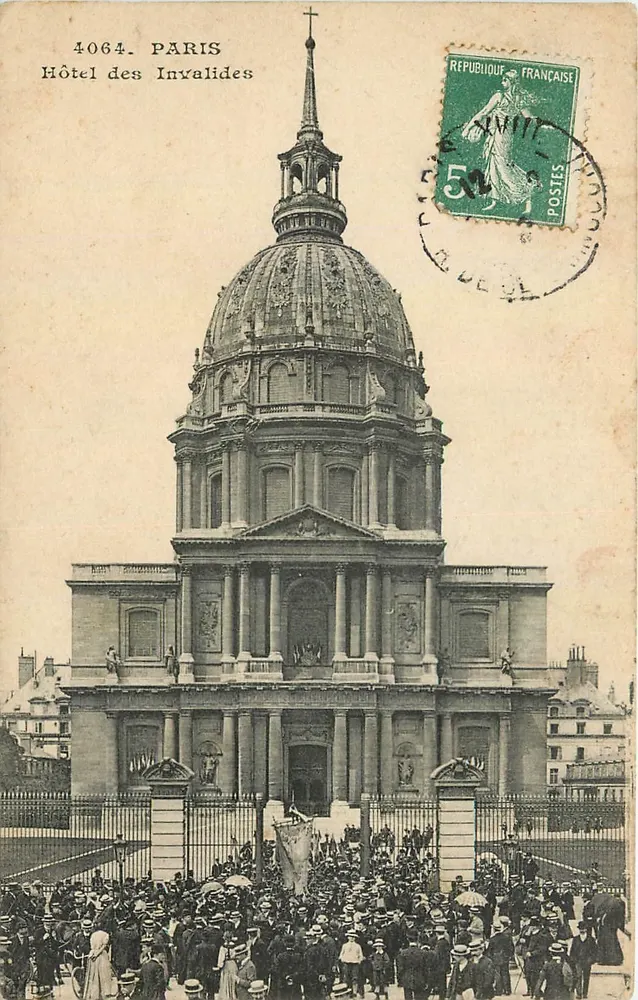 Hôtel des Invalides — Paris — éditeur anonyme, n° de série 4064 - Frente