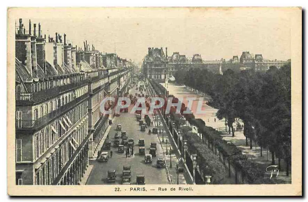 Paris — Rue de Rivoli — n°22 - Frente