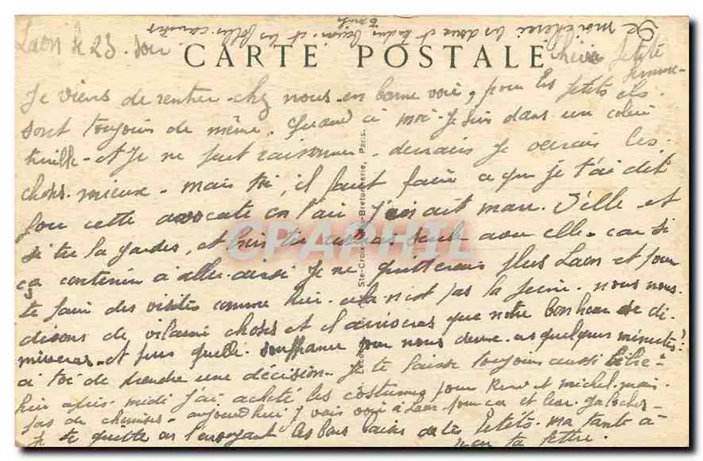 Paris — Rue de Rivoli — n°22 - Verso