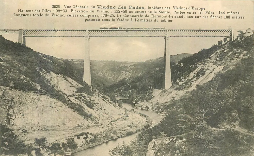 Viaduc des Fades, der Riese der europäischen Viadukte — A. Michel, Foto-Verlag, St-Gervais-d'Auvergne (P.-de-D.) - Vorderseite