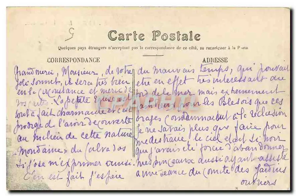 Amboise — O Castelo — Détriches - Verso