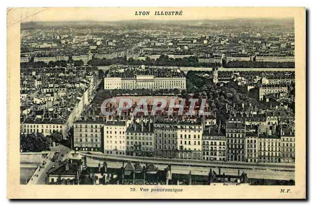 Panorâmica de Lyon — Vista aérea — Lyon Illustré n°70 - Frente