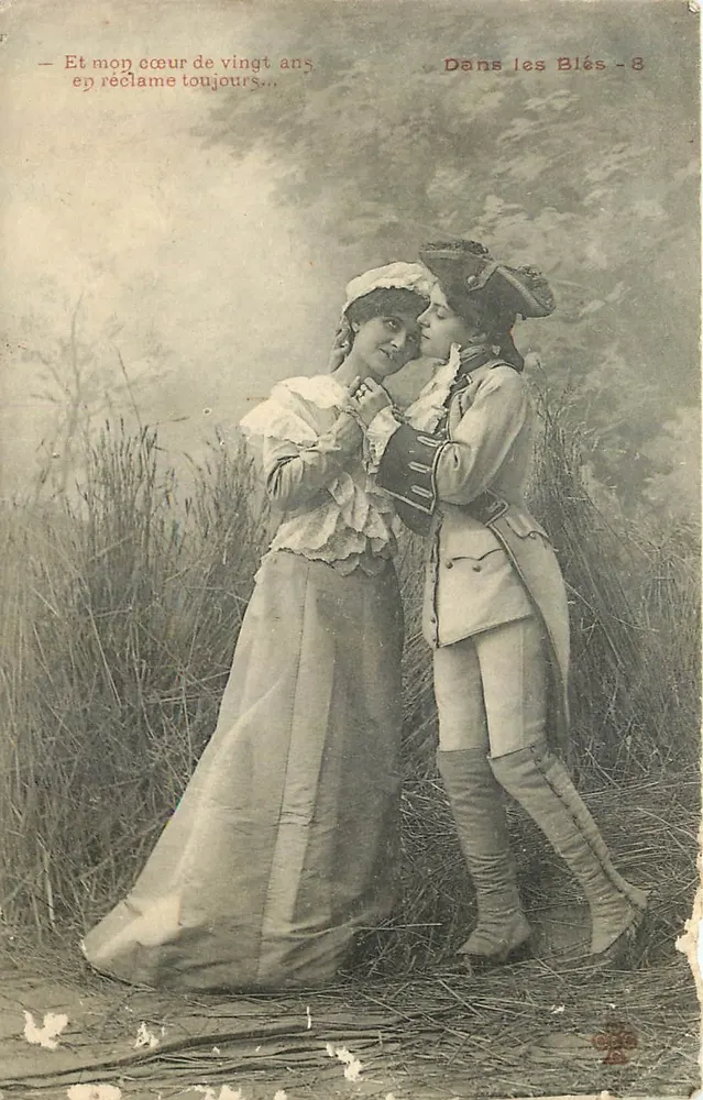 Dois amantes nos campos de trigo — Nos Campos de Trigo - 8 — editor desconhecido - Frente