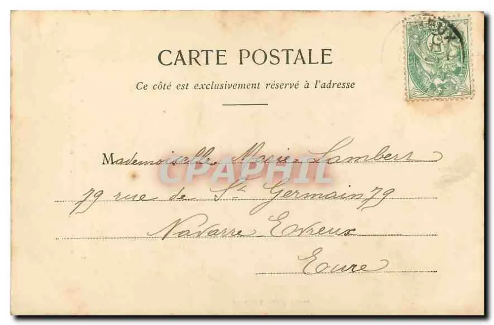 Kapelle des Schlosses d'Anet — Innenansicht — Librairie E. Bardel, Évreux - Rückseite