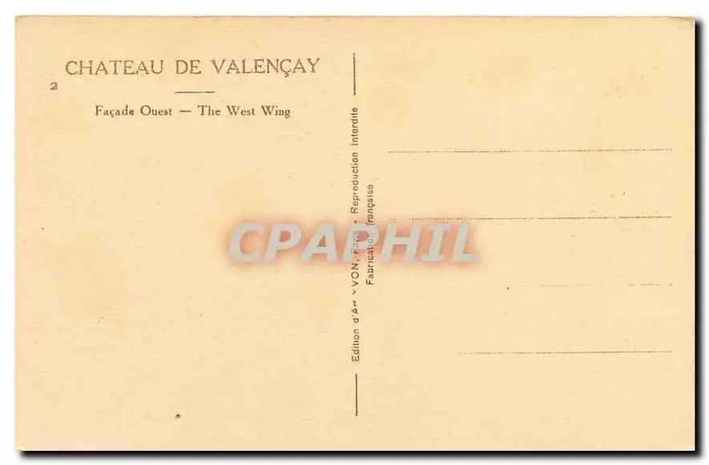 वैलेंसेय दुर्ग — पश्चिमी भित्ति — एडिशन द्वारा एवॉन, फ्रांस - पीछे