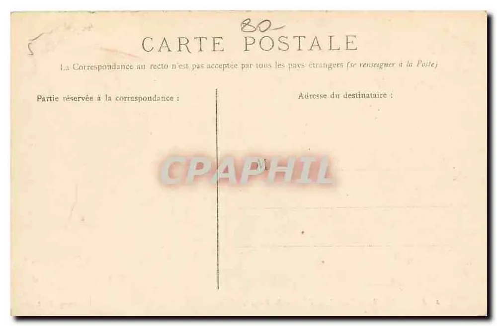 Abbeville — Ansicht des Portals der Kirche Saint-Vulfran — Paul Duclereq, Verleger - Rückseite