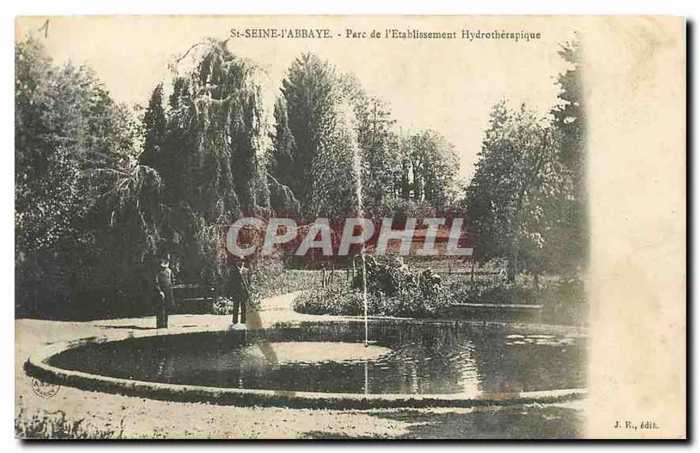 St-SEINE-L'ABBAYE — Park des Hydrotherapie-Establishments — Verlag J. R. - Vorderseite