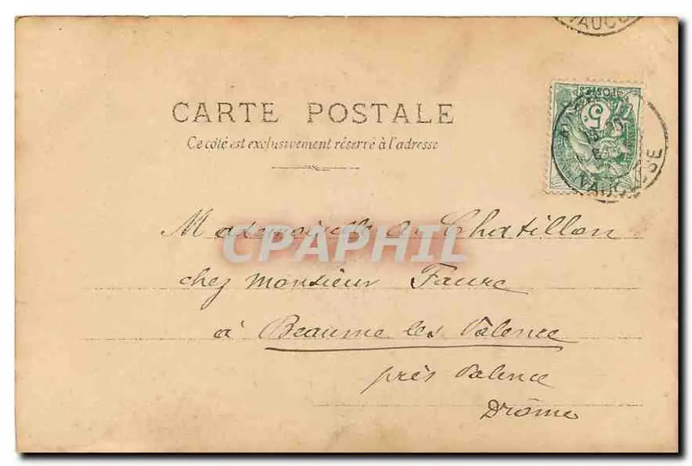 Les Espaces. La Galerie du Conclau — CPA bis N°14 - Verso