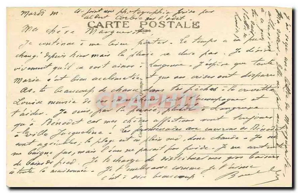 Quimper — Fachada da Catedral — n°15 - Verso