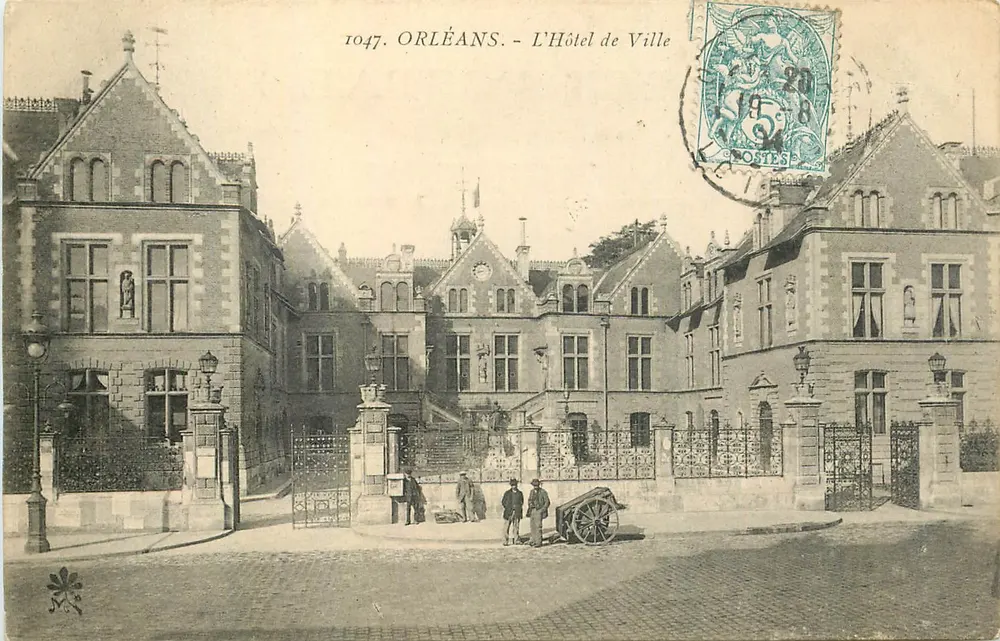 Orléans - O Hotel de Ville — editor anônimo, n° de série 1047 - Frente