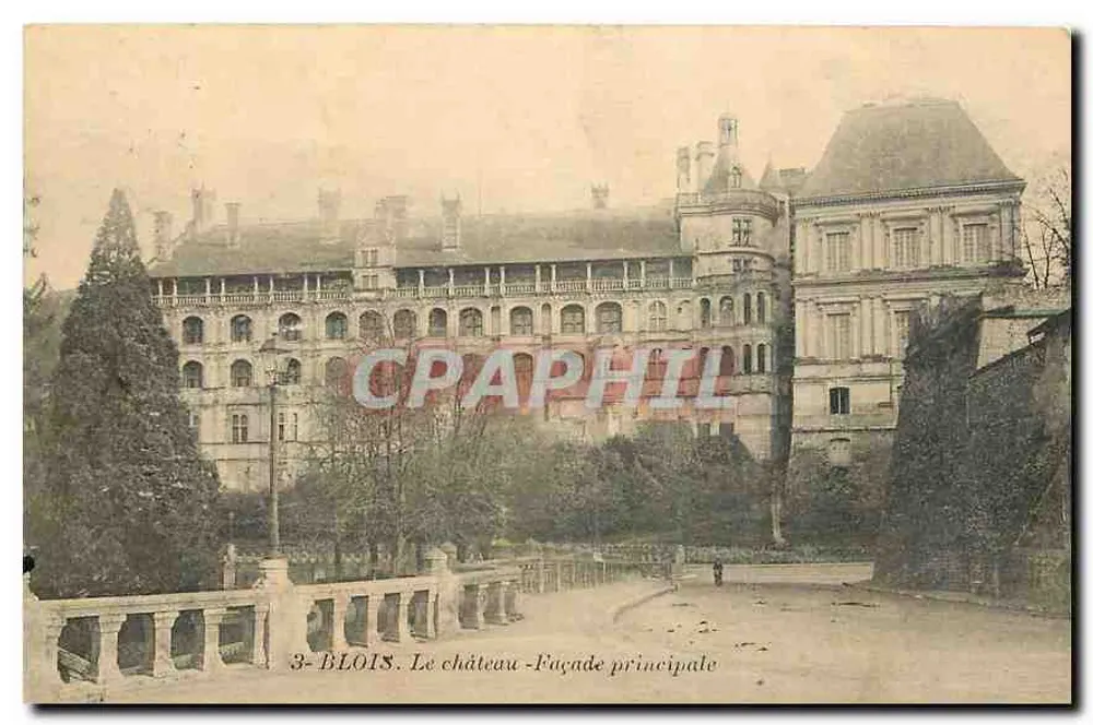 Blois. O castelo - Fachaça principal — n°3 - Frente