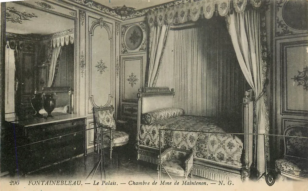 Fontainebleau — Das Schloss — Zimmer der Madame de Maintenon — N. G. - Vorderseite