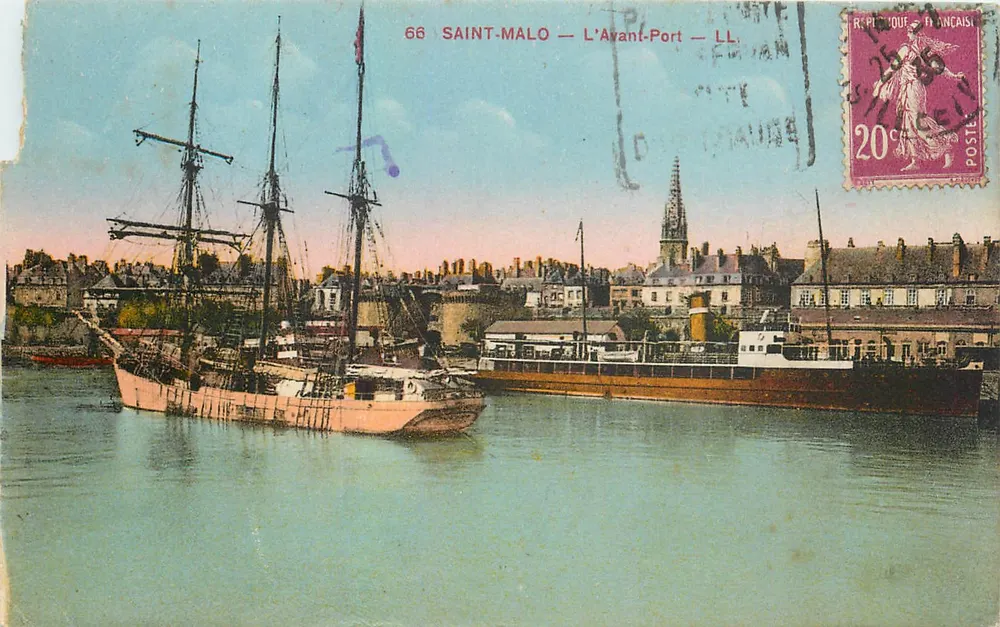 SAINT-MALO — L'Avant-Port — LL — éditeur Levy & Neurdein, n°66 - Recto