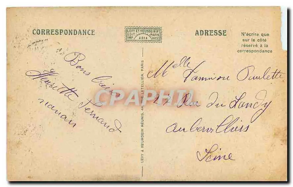 SAINT-MALO — L'Avant-Port — LL — éditeur Levy & Neurdein, n°66 - Verso