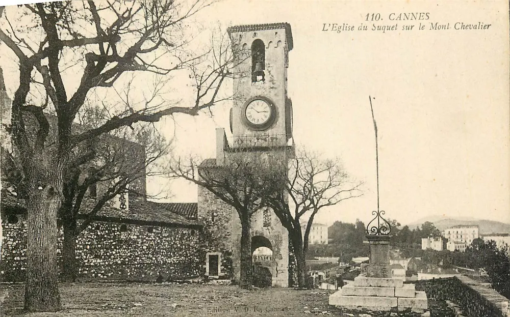 Die Kirche des Suquet auf dem Mont Chevalier — Cannes — Edition V. D. Fay Cannes, n°110 - Vorderseite