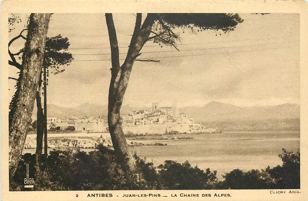Antibes - Juan-les-Pins — Die Alpenkette — Cliché Adia - Vorderseite