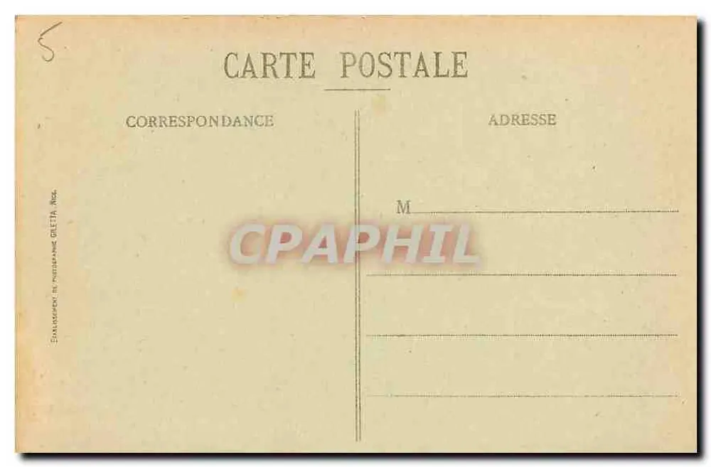 Monaco - De Stad - De Rocher — Uitgave Giletta, n° 726 - Achterkant