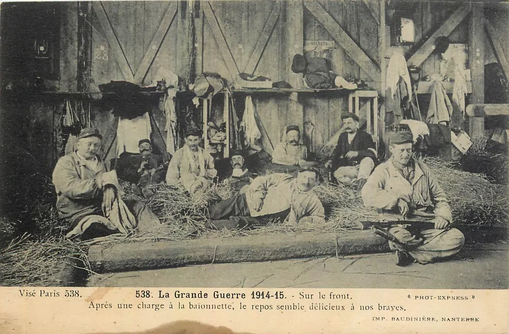 Soldaten in Ruhe am Front — Der Große Krieg 1914-15 — Phot-Express, Nanterre - Vorderseite