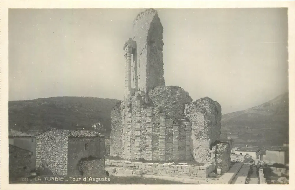 La Turbie - Torre de Augusto — editor G. Gillesta & Cie, Nice - Frente