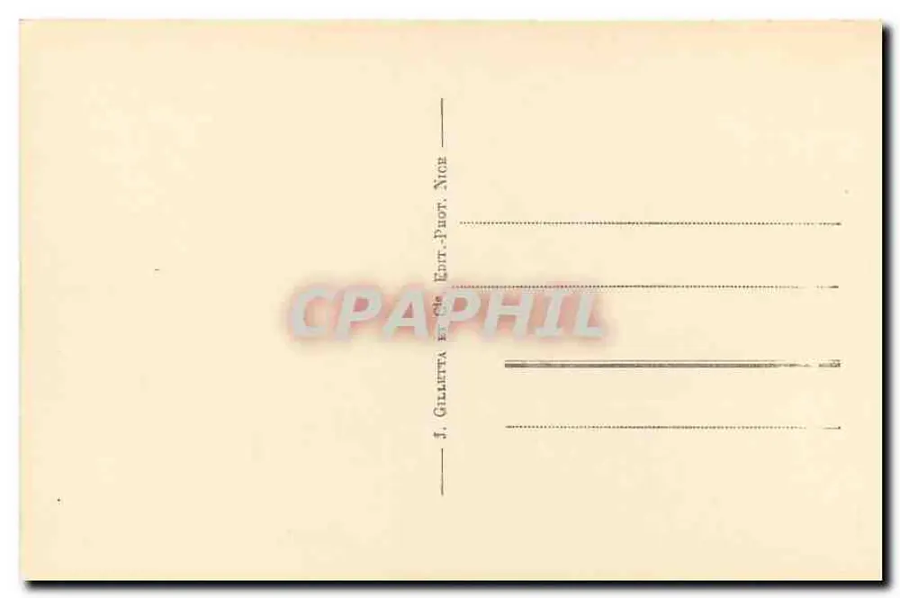 La Turbie (A-M.) — Grande Corniche — J. Gilletta, Nice - Achterkant