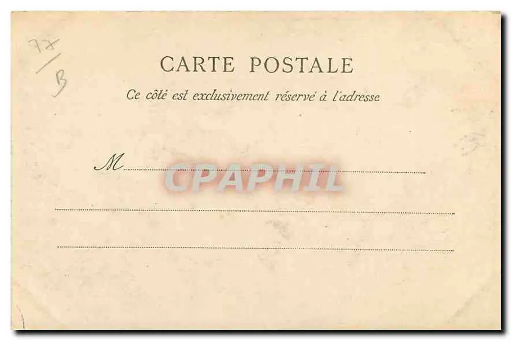 Fontainebleau — Entrée de l'École d'application — Pavillon Henri IV, éditeur imprimeur non visible, n° 49 - Verso
