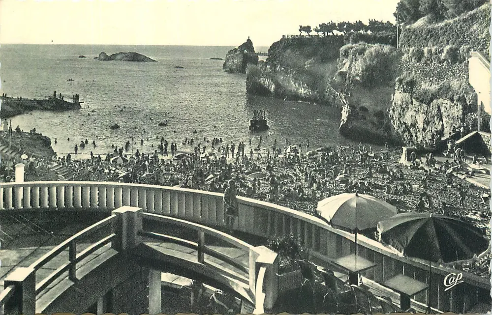 Biarritz — Port-Vieux et Rocher de la Vierge — Cie des Arts - Recto