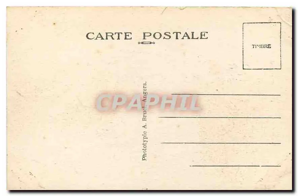 Trégastel (C.-du-N) — Der Dé, monumentaler Felsen über der Strand — A. B. - Rückseite