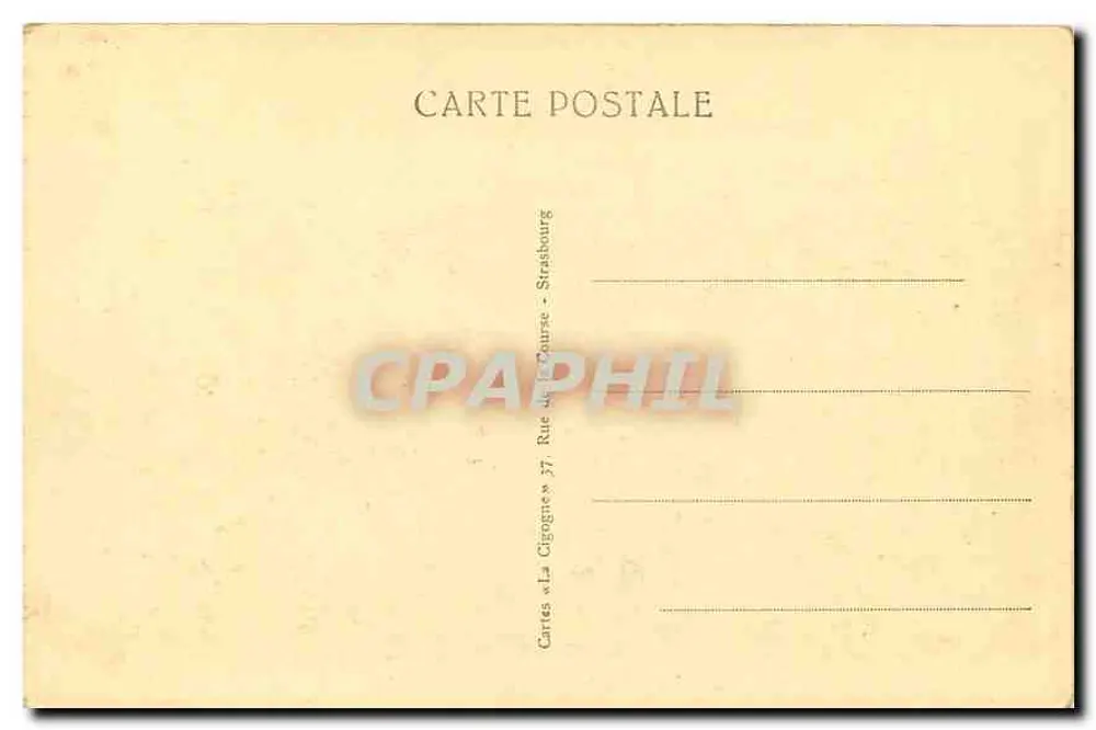 Vallée des lacs de Retournemer et de Longemer — 1295 — Cartes « La Cigogne » - Verso