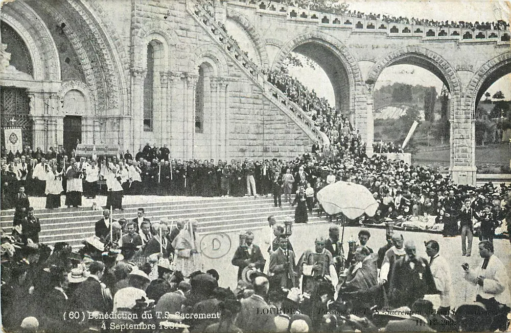 Benção do T.S. Sacramento — Lourdes — 4 de Setembro de 1901 - Frente