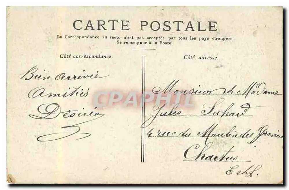 Paris — A Basílica de Montmartre — Editor não visível, número de série ilegível - Verso