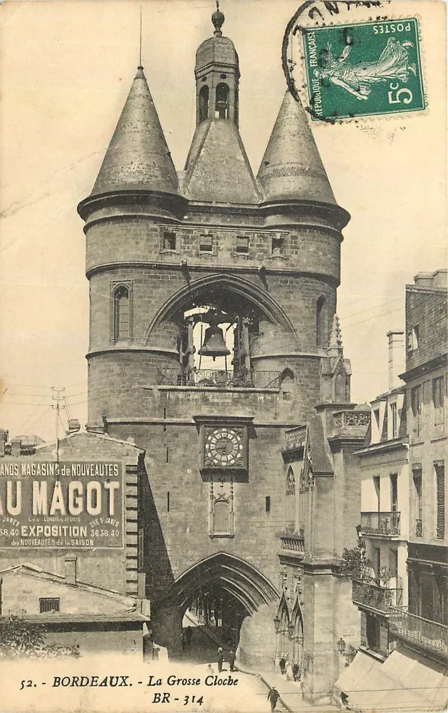 Bordeaux - A Grande Campana — editor Jules Magot, n° 52 - Frente